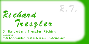 richard treszler business card