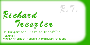 richard treszler business card